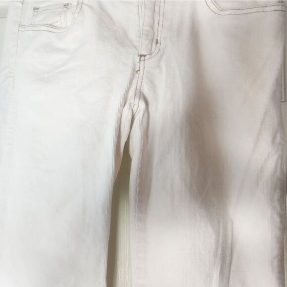 My Michelle 11 White Corduroy Full Length Pockets Women's Jean's - Picture 5 of 8